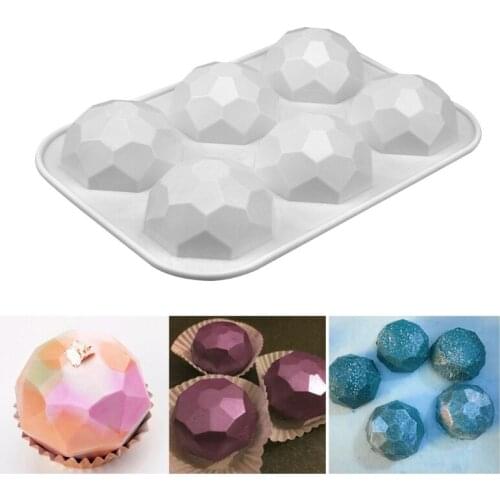 Gem Geometric Shape Chocolate Candy Sugar Craft Gum Paste Mold Cake Decorating Tools Family Art Silicone Soap Mold