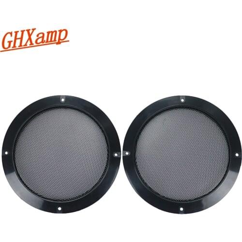 GHXAMP 2PCS 6.5 inch Black Speaker Grill mesh Car dedicated Mesh enclosure Subwoofer Speaker Grilles Cover Protective net