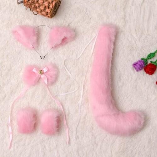 Party Anime Fox Wolf Cosplay Headwear Tails Cosplay Ears Stage Show Props For Girls Women Unisex home decor wedding birthday