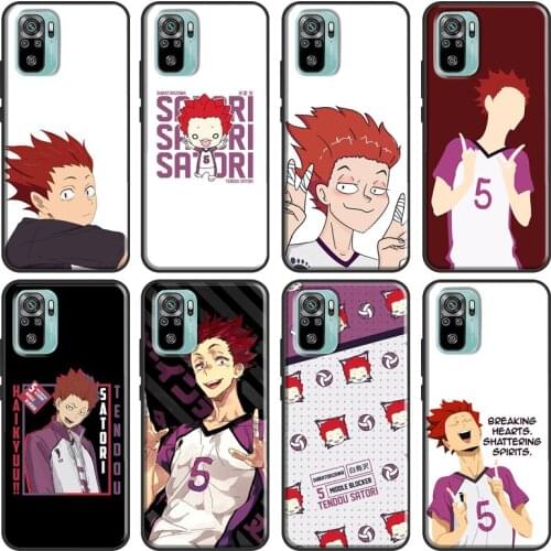 Haikyuu!! Satori Tendou Funny Case For Xiaomi Redmi Note 10 9 8 Pro 9S 8T Soft Cover For Redmi 9 9A 9C 9T 8A K40 Funda