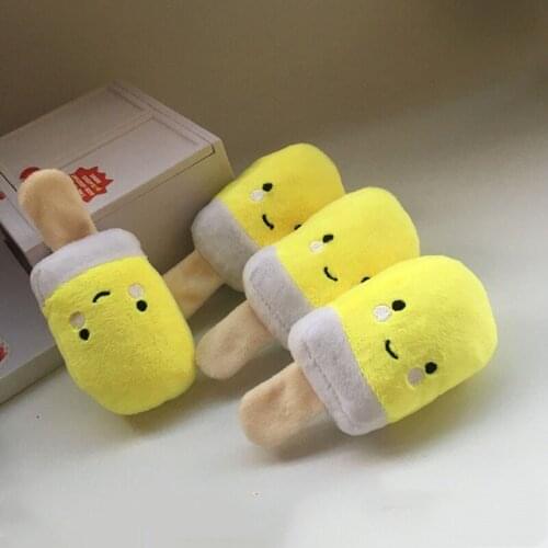 Pet dog cat plush Sounding popsicle toy size dog golden retriever teddy Bite resistant supplies,Q58