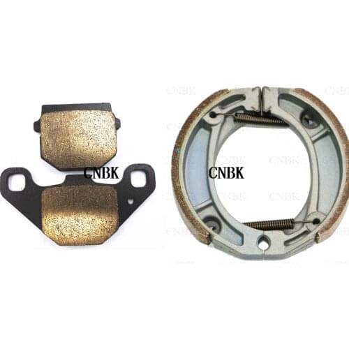 Brake Pads Shoe Drum Set for PEUGEOT Kisbee 50 /RS 2010 - 2014 (Scooter) Front Rear Scooter