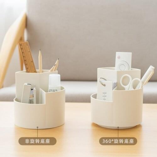 Multi-function Desk Pen Holder Office Contains Rotating School Pen Holder Desk Organizer Stationery Office Organizer
