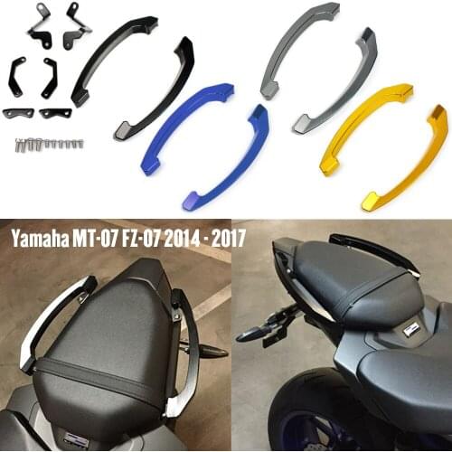 MT07 FZ07 CNC Rear Passenger Pillion Seat Hand Handle Grab Bar Rail For Yamaha MT-07 FZ-07 MT 07 FZ 07 2014 2015 2016 2017 New