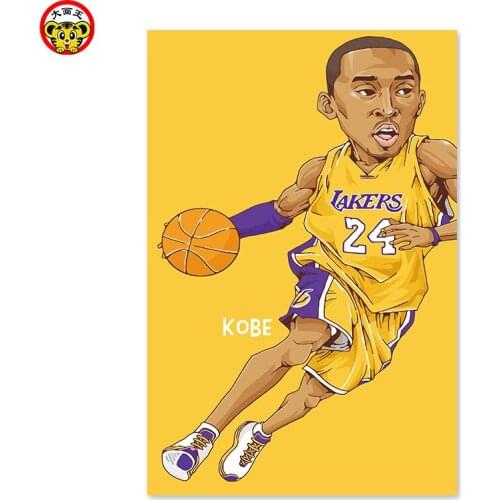 Painting by numbers art paint by number DIY digital painting, Kobe Bryant, a basketball player, and a career point guard. Los An