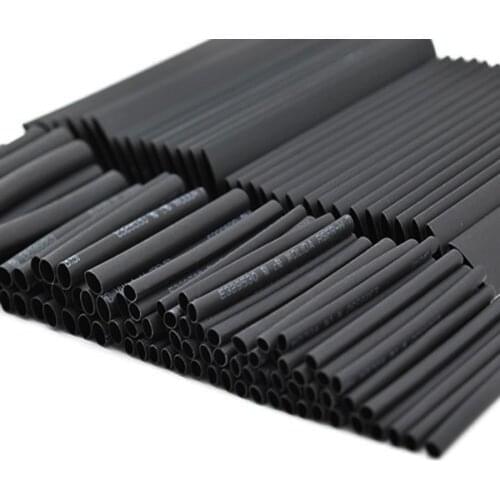 127Pcs Heat Shrink Sleeving Tube Tubing Assortment Kit Electrical Connection Electrical Wire Wrap Cable Waterproof Shrinkage 2:1