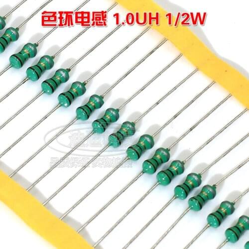 New Color Ring Inductor 0410 1/2W 47UH 470K Color Code Inductor Straight Inserting Iron Box
