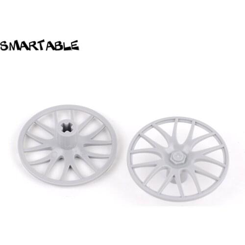 Smartable Rim Cap 14 Spokes Ø36,7 Building Block MOC Parts Toys For Kid Professional Compatible Major Brands 58089 4pcs/Set