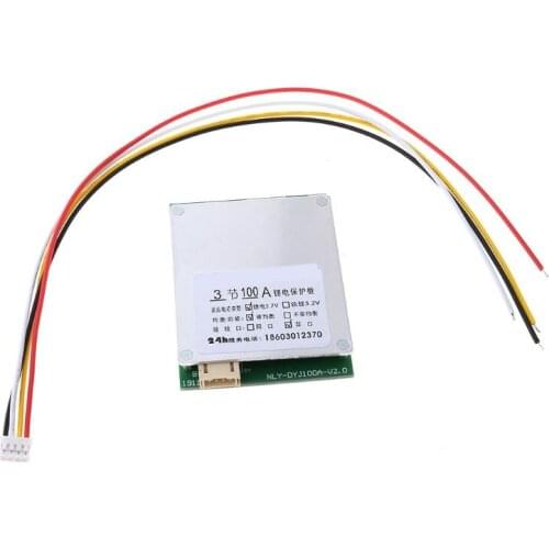 13MA 3S 12V 100A BMS Lithium Battery Protection Board Enhanced Balance Board 18650 Li-ion Battery Charger Circuit Board PCB