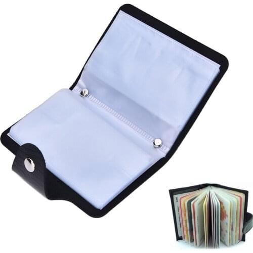 Business Card Holder Women/Men ID/Credit Card Holder Card Wallet PU Leather Function Card Case