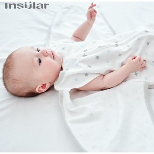 Insular Four Seasons Baby Pure Cotton Anti Startle Swaddling Towel Sleeping Bag Baby Anti Kicking Newborn Holding Towel