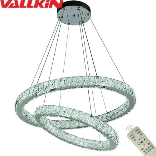Dimmable Pendant Light Modern LED Pendant Light LED Pendant Lamp Crystal Hanging Lamps Indoor Led Lighting for home with Remote