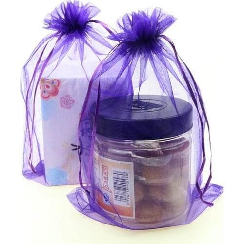 25pcs 25 x 35cm Large Organza Bag christmas Wedding Gift Candy Bags Jewelry Packaging Organza Bags & Pouches Wholesale 7ZSH320