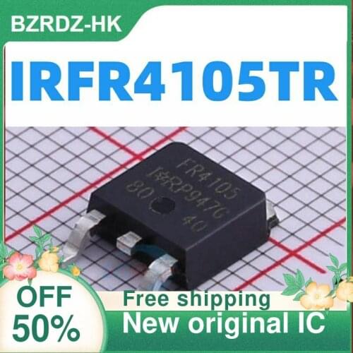 5PCS/lot IRFR4105TRPBF IRFR4105 FR4105 27A/55V TO-252 New original IC