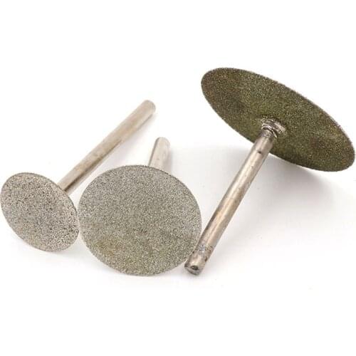6mm Handle Diamond Grinding Heads Sanding Needles Coated Grinding Burrs Bur Bit for Dremel Rotary Tool