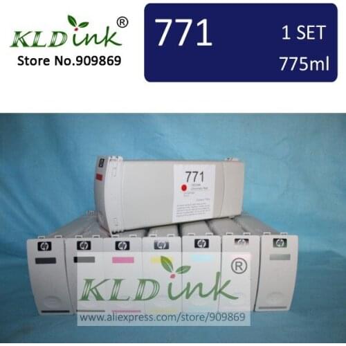 [KLD Ink] Compatible 771 CE038A CE037A CE039A CE040A CE041A CE042A CE043A CE044A Pigment ink cartridge for Designjet Z6200