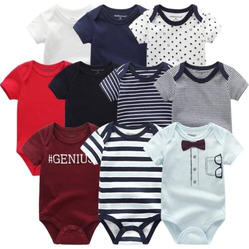 2021 Baby Rompers 5-pack infantil Jumpsuit Boy&girls clothes Summer High quality Striped newborn ropa bebe Clothing Costume