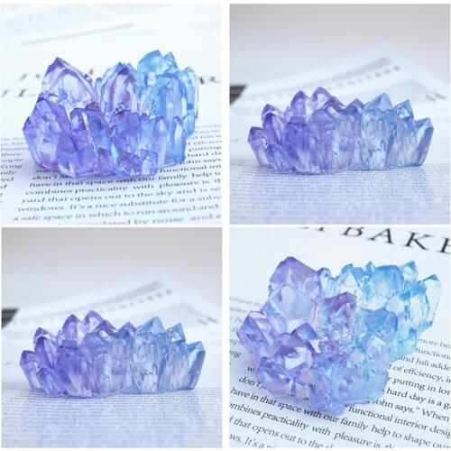 DIY Epoxy Silicone Molds Crystal mountain peak Mould Silicone Irregular Ore Spar Crystal Cluster stone Druzy Mold Decorative