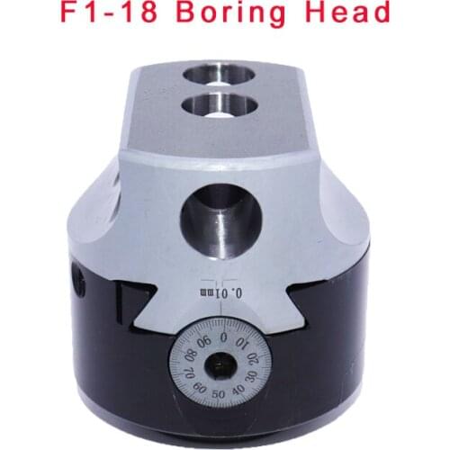 F1-18mm Boring Head 0.01mm Lathe Milling Tool Holder Shank +3 Wrench For 18mm Hole Boring Cut