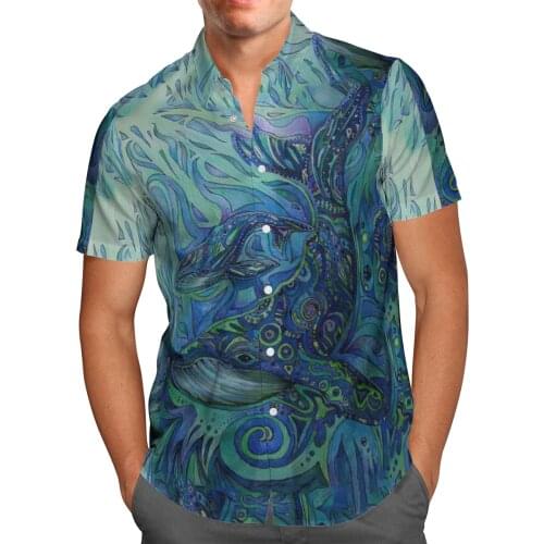Psychedelic 3D Printed Beach Hawaiian 2021 Summer Shirt Short Sleeve Shirt Streetwear Oversized 5XL Camisa Social Chemise Homme