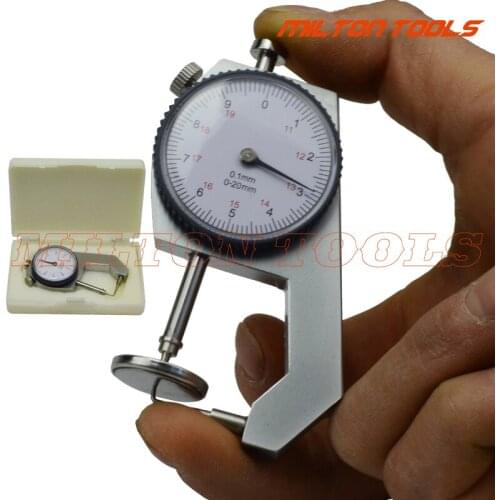 0-20mm Dial Thickness Gauge Precision Min Thickness Meter Tester Micrometer Width Measurement Analysis Tool