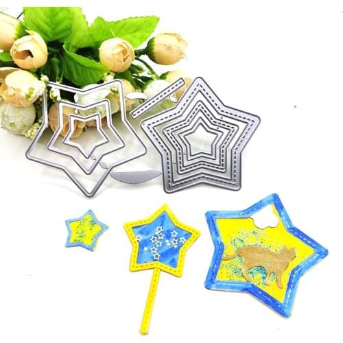 Julyarts Shake The Card Star Die Cuts for Card Making Metal Cutting Dies Tencil Scrapbooking DIY Album Paper Card Embossing