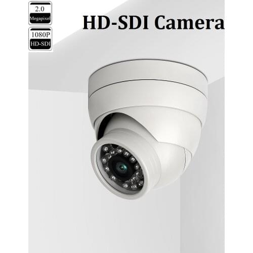 CCTV HD SDI Camera 2.0MP 1080P Lens 3.6mm WDR Security Dome SDI IR Camera