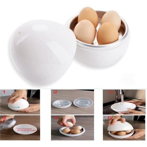 LUDA Egg Pod - Microwave Egg Boiler Cooker Egg Steamer Perfectly Cooks Eggs and Detaches the Shell