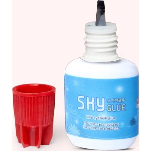 1-2s Dry Time 10ml Black Cap False Lash Glue Tools Most Powerful Fastest Korea Sky Glue S+ for Eyelash Extensions MSDS Adhesive