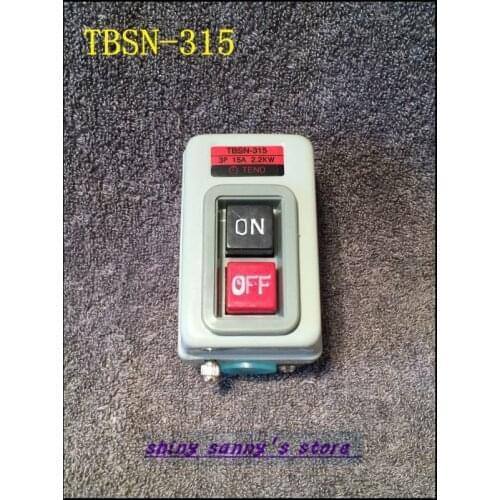 1Pcs TBSN-315 (CBSN-315) 3P Power Pushbutton Switch 15A 2.2KW Brand New