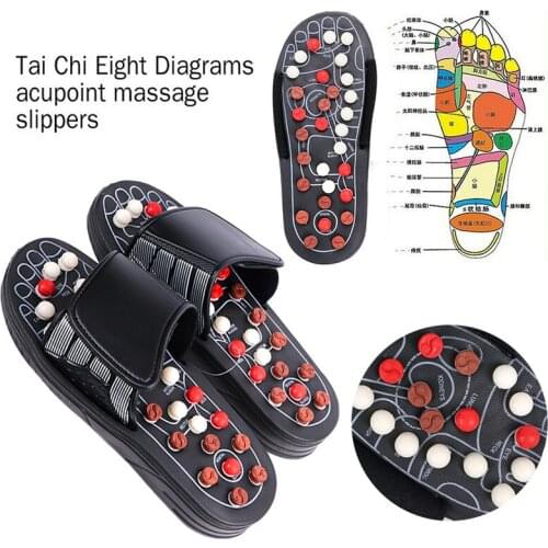 Foot Massage Slippers Acupuncture Therapy Massager Shoes For Foot Acupoint Activating Reflexology Feet Care Massageador Sandal