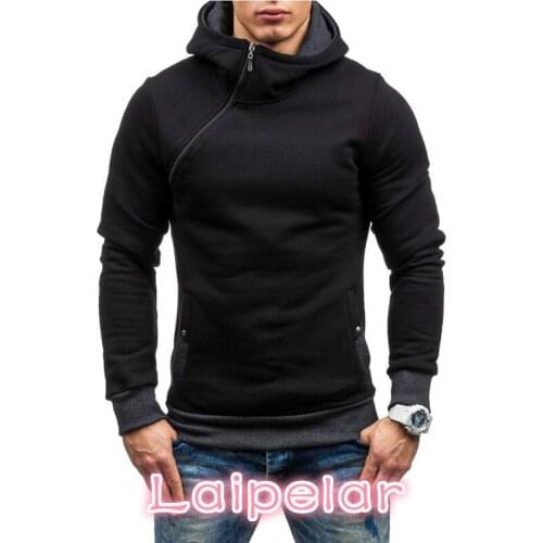 Fashion Hoodies Men Sudaderas Hombre Hip Hop Mens Brand Solid hooded zipper Hoodie Cardigan Sweatshirt Slim Fit Men Hoody