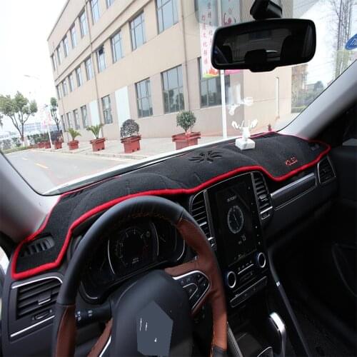 Foal Burning Car Instrument Dashboard Avoid Light Pads Mat Cover For Renault Koleos for Samsung QM6 LHD 2017 2018 Accessories