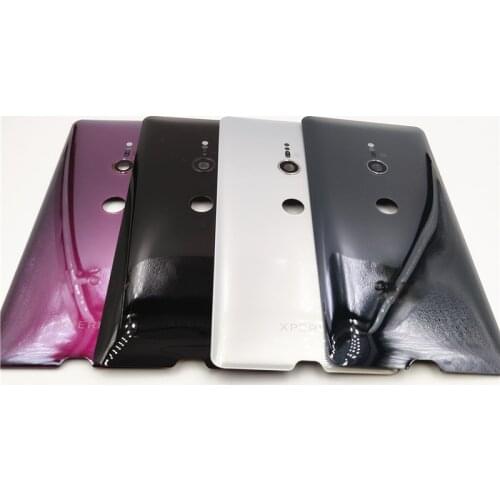Original Ceramics Glass For Sony Xperia XZ3 H9436 H9493 H8416 H9496 Back Battery Cover Rear Door Case Housing With Camera Lens
