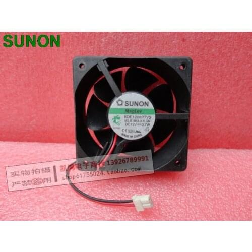 Original For Sunon KDE1206PTV3 DC 12V 0.7W 6025 6CM ultra-quiet chassis power supply fan 2-pin