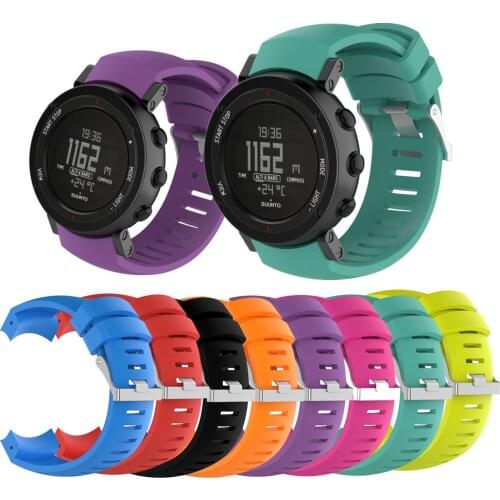 Watchband for For Suunto Core ALU Black Multisport GPS Watch Wristband Soft Silicone Sports Bracelet Strap Belt Accessories