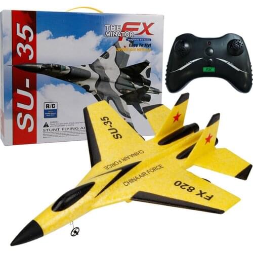 SU-35 RC Remote Control Airplane 2.4G Remote Control Fighter Hobby Plane Glider Airplane EPP Foam Toys RC Plane Kids Gift