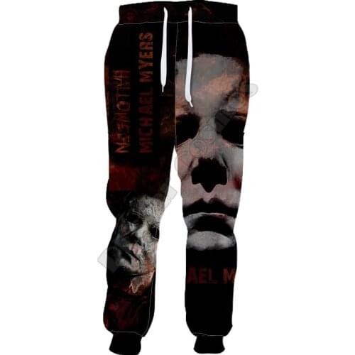 PLstar Cosmos Michael Myers Pants Men Women Novelty 3D Printed Funny Pants Full Hip Hop Sweatpants Drop Shipping Style-6
