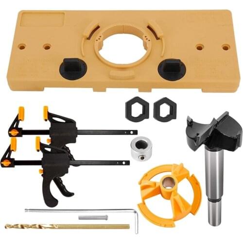 35mm Concealed Hinge Jig Suitable for Face Frame Cabinet Cupboard Door Hinges DIY Tools for Cabinet Door Installation