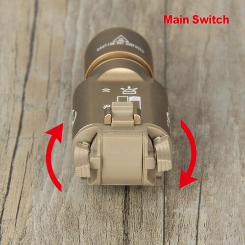 Tactical airsoft accessorie X300 LED Tactical Flashlight Pistol Weapon Light White Light Gun for Hunting gz15-0026