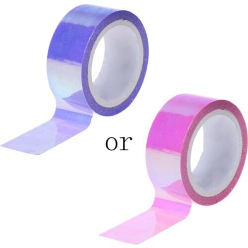 Rhythmic Gymnastics Decoration Holographic RG Prismatic Glitter Tape Hoops Stick U7EF