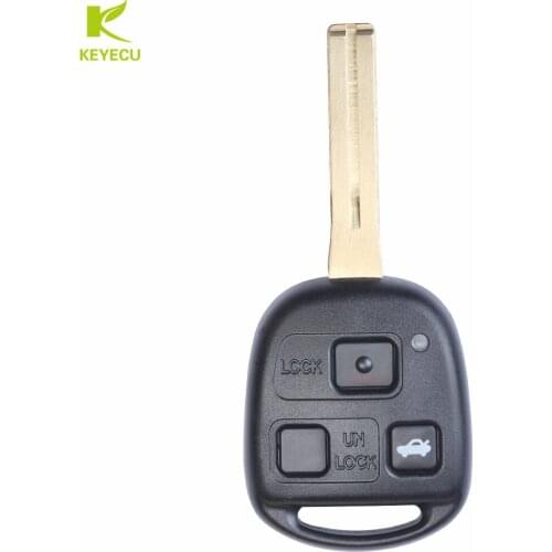 KEYECU Replacement Remote Car key Fob 3 Button 4D68 Chip for Lexus ES330 SC430 LS430 HYQ1512V,89070-50660