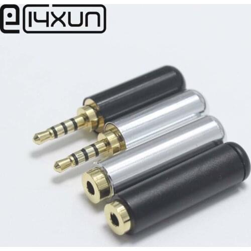 1Pair 2.5mm 4 pole Audio Male Plug / Female jack 2.5 Stereo jack for Phone Headset MP3 MP4 Bluetooth earphone ect