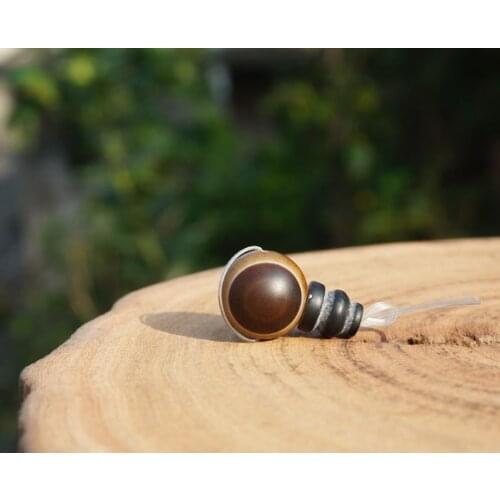 14mm/16mm Stone Black Agate Guru bead Black White Yellow Stripe Mala Beads Japa Mala Bracelet Jewellry Findings DIY Accessories