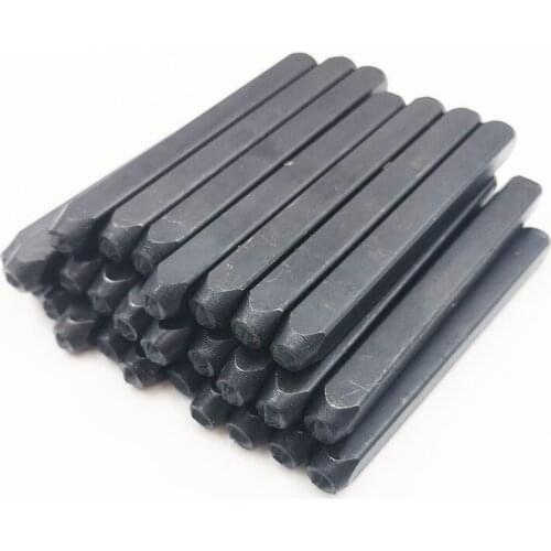 27pcs/set 26 Letters A-Z 2mm Punch Leather Tool Stamp Punching Holes Handmade DIY Carving Seal Carbon Steel