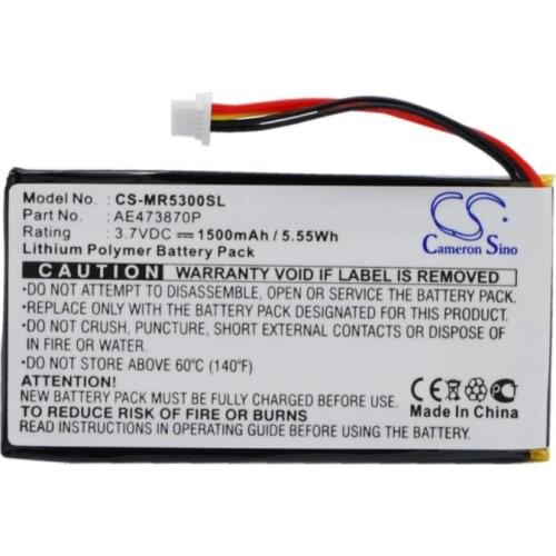 Cameron Sino 1500mAh battery for MAGELLAN Maestro 5300 5310 5340 AE473870P GPS, Navigator Battery