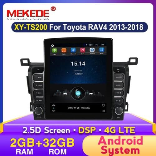 9.7" Tesla screen 2G+32G 4G Car Radio Multimedia Video WiFi Navigation GPS For Toyota RAV4 2012 2013 2014-2018 2 Din no DVD