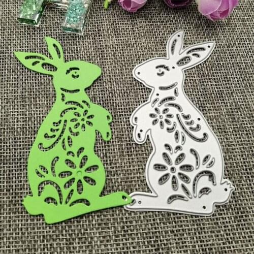 Bunny Metal Cutting Dies Stencil DIY Scrapbooking Album Paper Card Template Mold Embossing Decoration