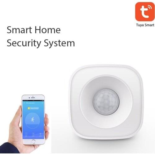 Tuya WiFi PIR Motion Sensor Smart Home Wireless Infrared Detector Security Burglar Alarm Sensor APP Remote Control Support Alexa