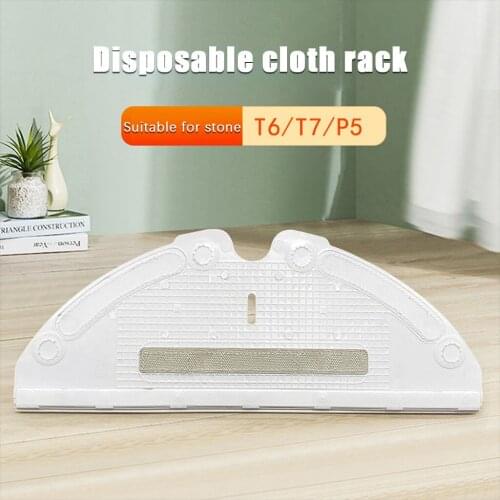 For Roborock S6 T6 S5 S5max Robot Vacuum Cleaner Disposable Mop Cloth Mop Cloth Pad Parts Bracket+disposable Mop Cloth#g4